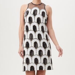 Trina Turk Black and White Mini Dress